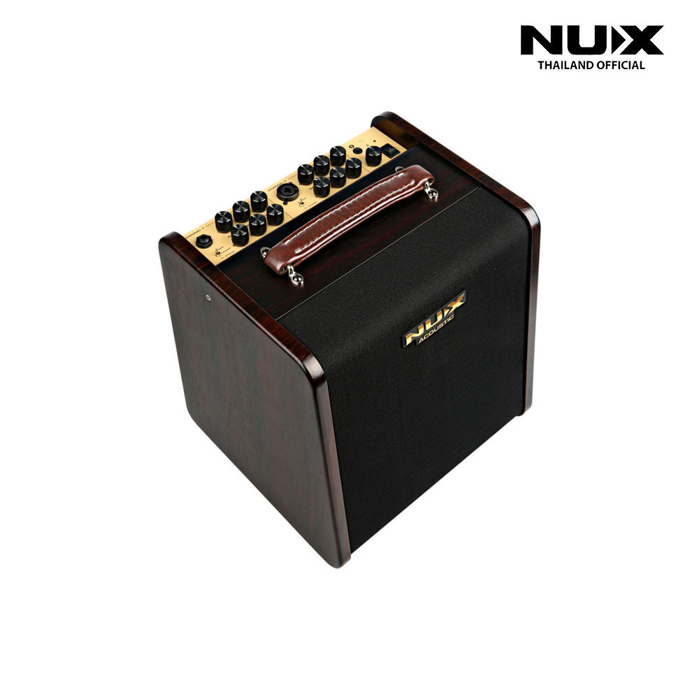 NUX AC-80 แอมป์กีตาร์โปร่งแบบใช้แบตเตอรี่ พกพาง่าย เหมาะสำหรับเล่นสดและเปิดหมวก