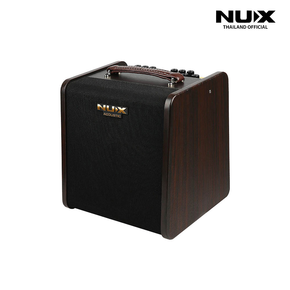 NUX AC-80 แอมป์กีตาร์โปร่งแบบใช้แบตเตอรี่ พกพาง่าย เหมาะสำหรับเล่นสดและเปิดหมวก