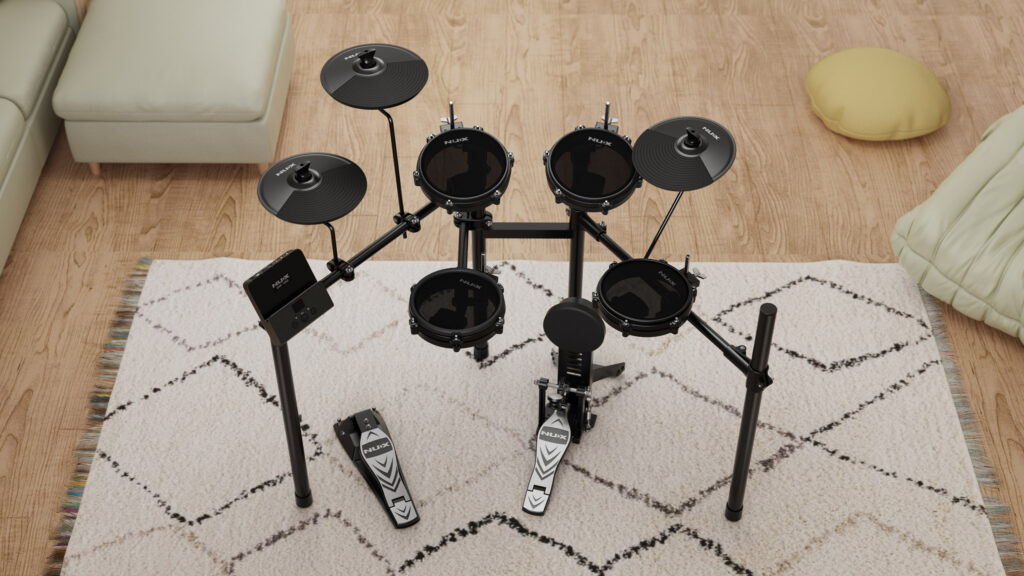 NUX DM-110 กลองไฟฟ้า All Mesh Head Digital Drum Kit คุณภาพสูง ฟังก์ชันครบ ราคาคุ้มค่า