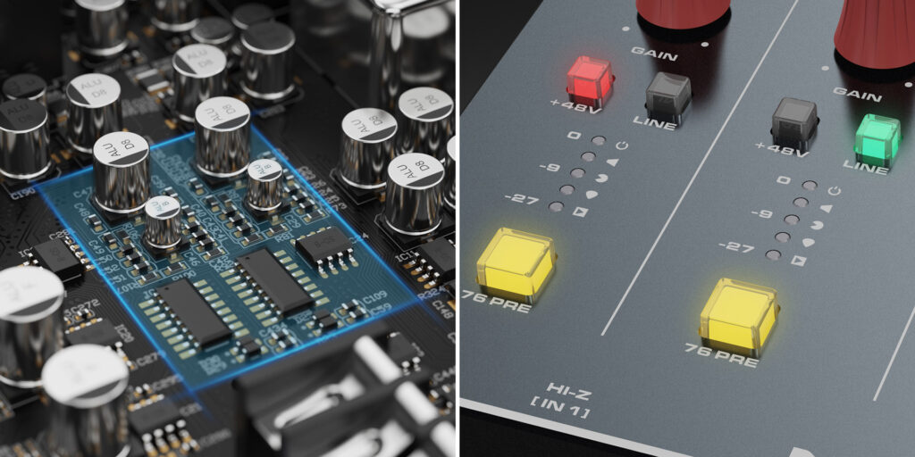 NUX NAI-24 USB Audio Interface อินเตอร์เฟสดนตรีคุณภาพสูง สำหรับบันทึกเสียงและทำเพลง