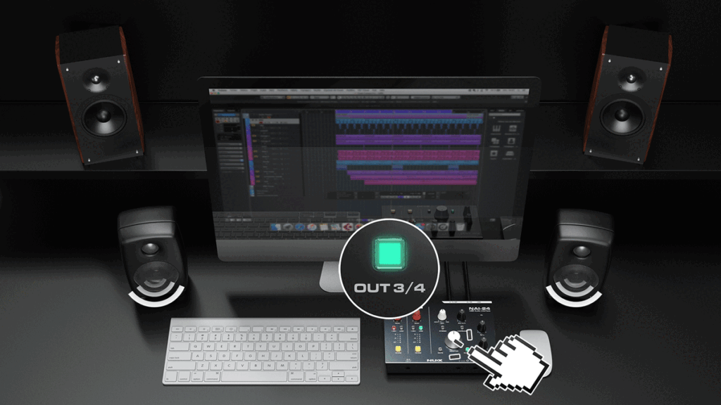 NUX NAI-24 USB Audio Interface อินเตอร์เฟสดนตรีคุณภาพสูง สำหรับบันทึกเสียงและทำเพลง