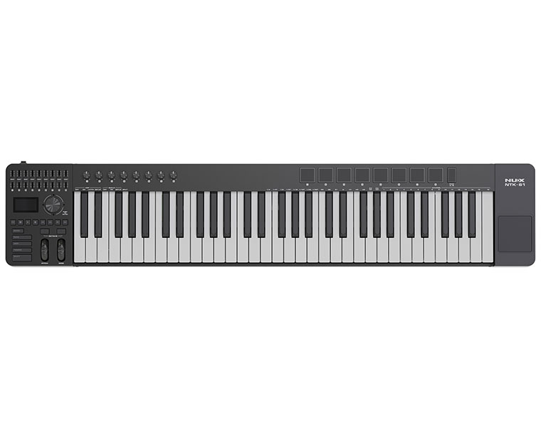 NUX NTK-61 MIDI Keyboard Controller คีย์บอร์ด MIDI 61 คีย์ สำหรับทำเพลงและโปรดักชันดนตรี