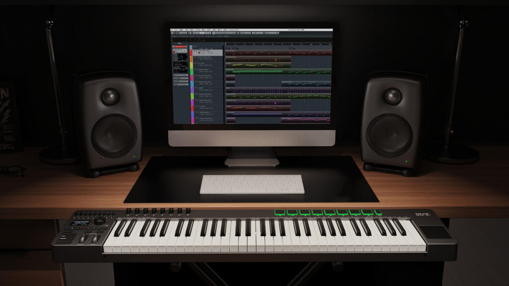 NUX NTK-61 MIDI Keyboard Controller คีย์บอร์ด MIDI 61 คีย์ สำหรับทำเพลงและโปรดักชันดนตรี