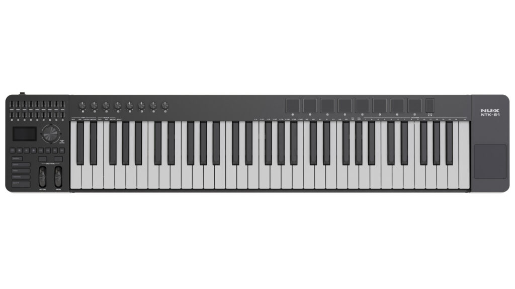 NUX NTK-61 MIDI Keyboard Controller คีย์บอร์ด MIDI 61 คีย์ สำหรับทำเพลงและโปรดักชันดนตรี
