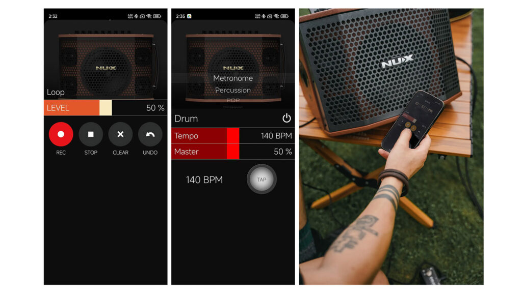 NUX SA-100 Acoustic Amplifier แอมป์กีตาร์โปร่งพกพา