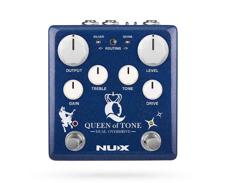 Queen of Tone Dual Overdrive in a Stompbox
