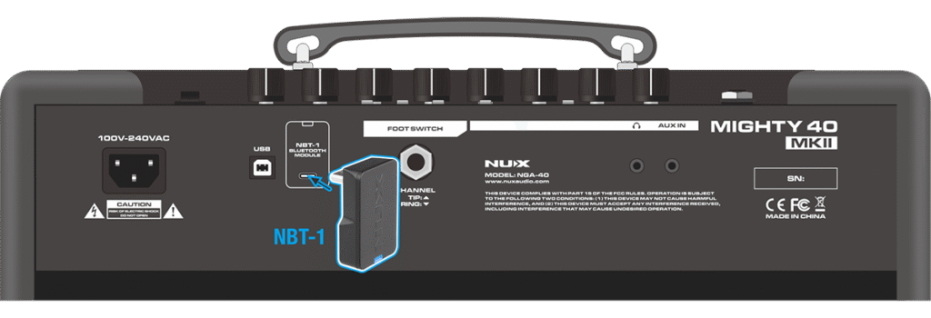 NUX Mighty-40 MKII แอมป์กีต้าร์ไฟฟ้า 40 วัตต์ มัลติเอฟเฟค Bluetooth