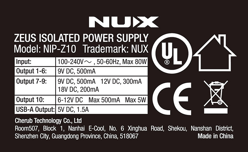 NUX ZEUS Jr. Isolated Power Supply